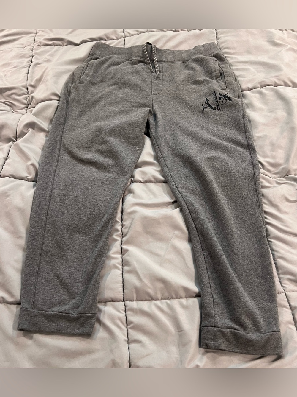 A/X Armani Exchange Men's XXL Gray Drawstring Joggers